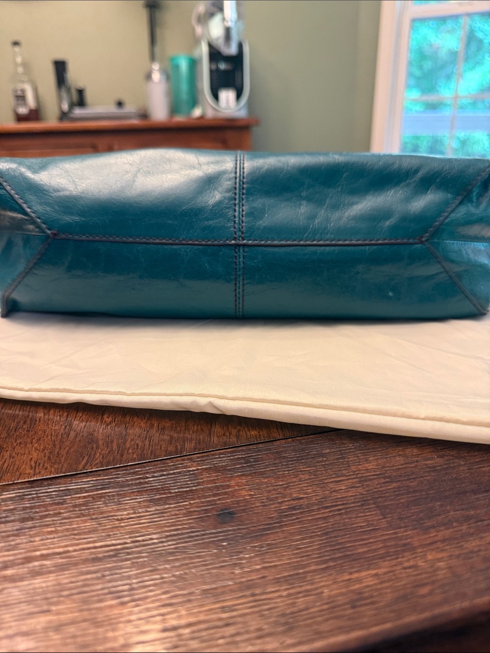 HOBO Teal Leather Shoulder Bag - Picture 8 of 8